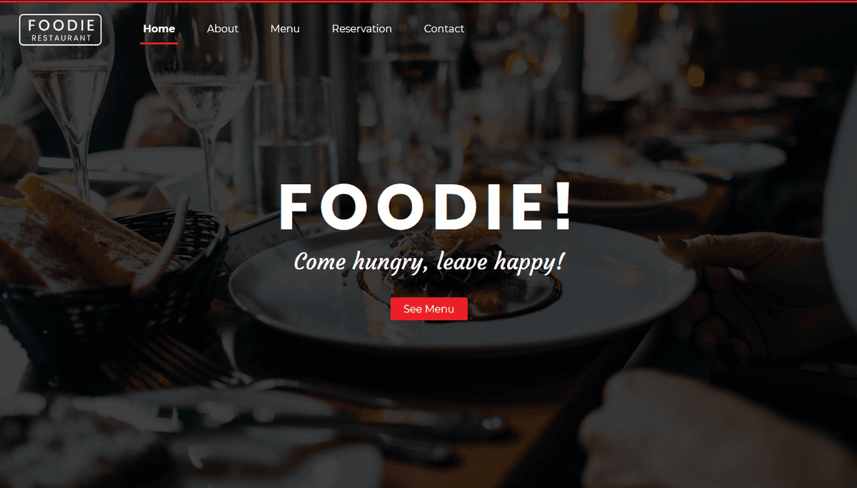 Foodie Restaurant Website
